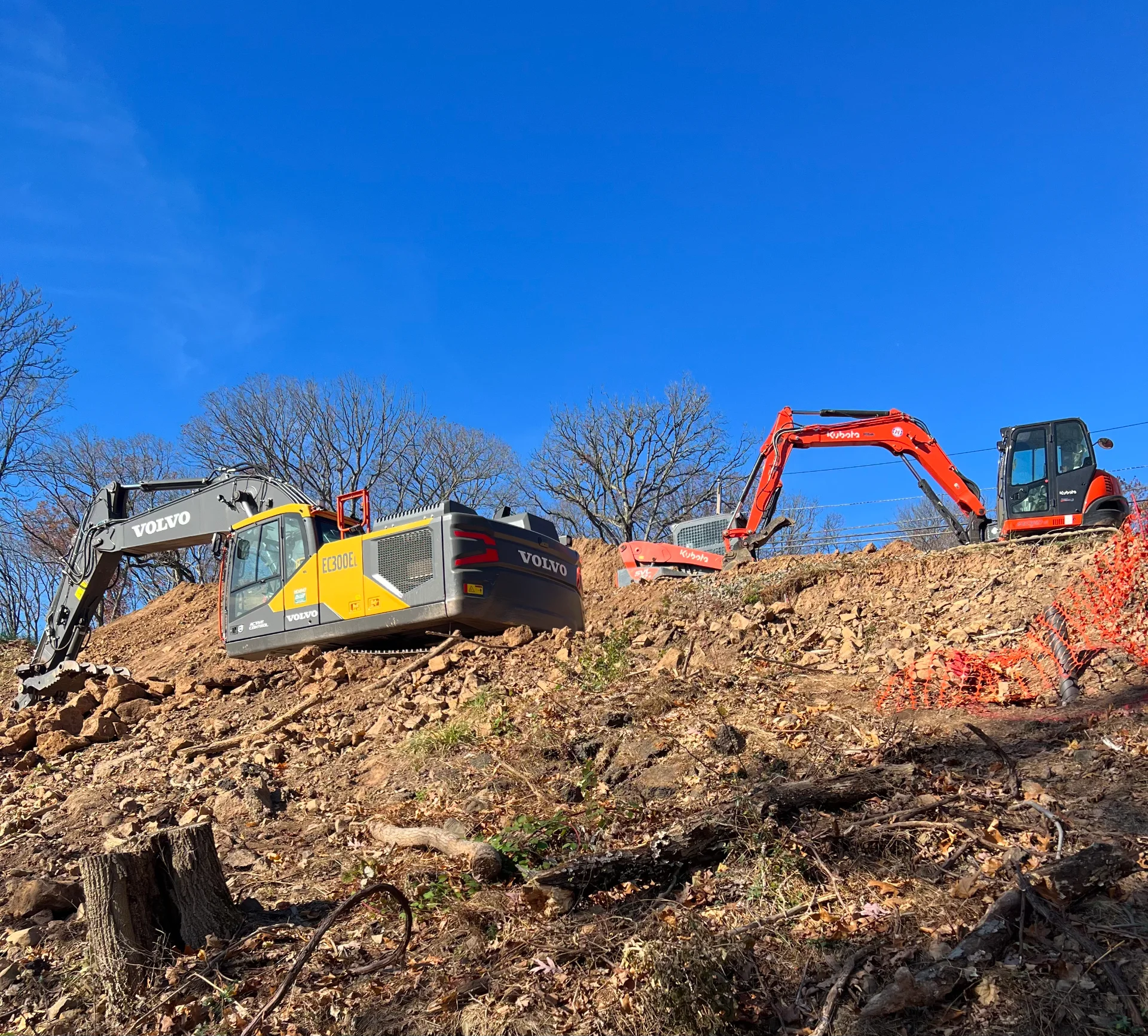 Excavators and skid steers,
