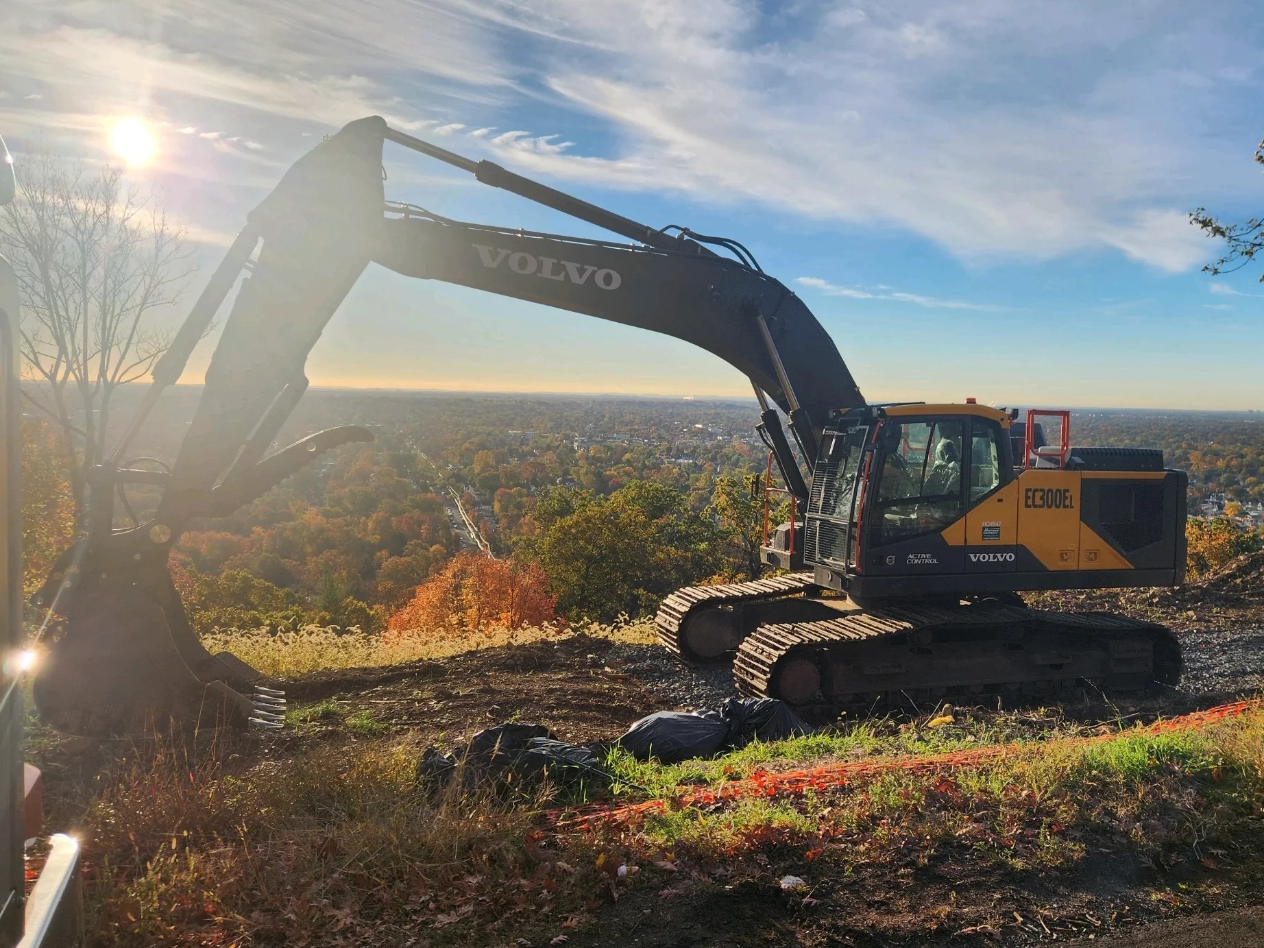 Excavator and preparation of Site
